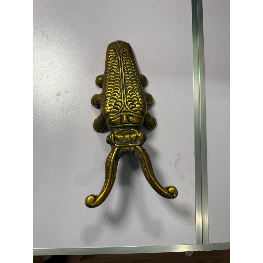 Vintage Solid Brass Beetle Boot Jack Scarab Shoe Remover 10 Inch